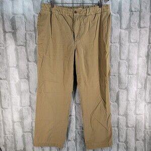 VTG Territory Ahead Flannel Lined Chino Pants Drawstring Medium 34x28 Hiking